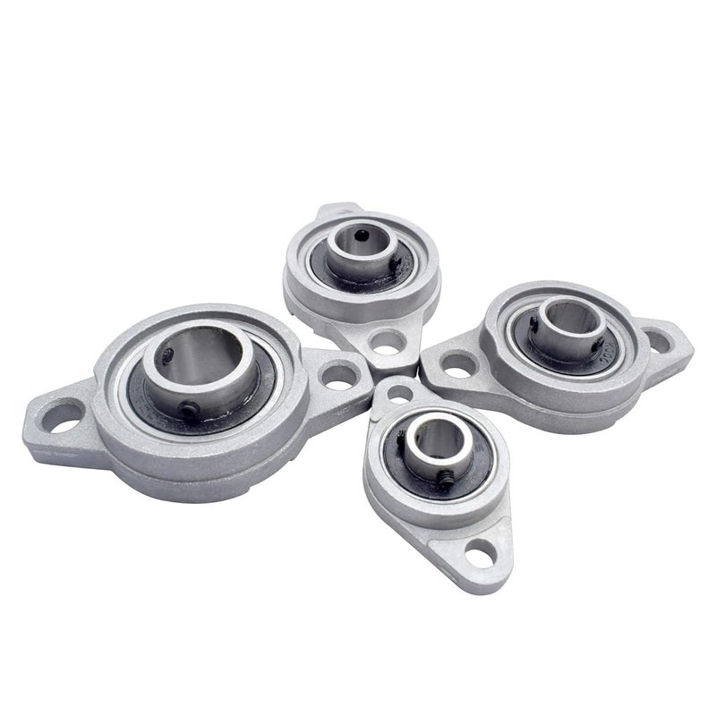 KFL001 ID12mm 4 PCs Zinc Alloy Bearing Seat Support for T8 Screw 3D Printer Accessory - Image 1